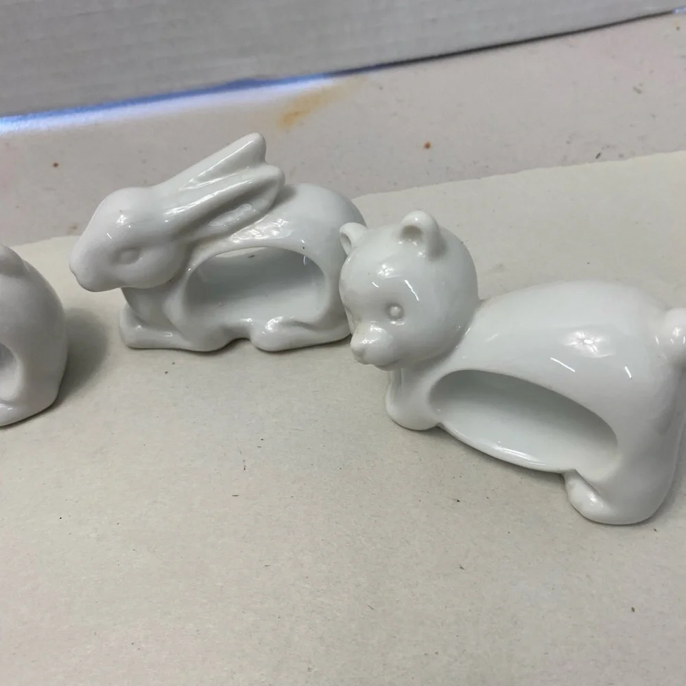 Set of 4 Animal Napkin Holders Made in Japan (DD)